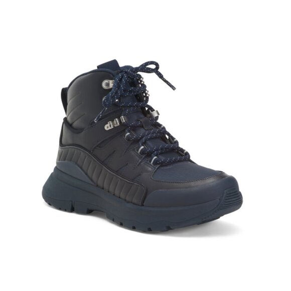 FITFLOP Midnight Navy Leather Neo D Hyker Outdoor Boots